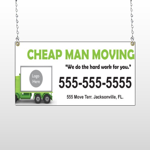 Moving 121 Window Sign