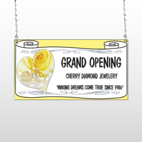 Rose Rings 396 Window Sign