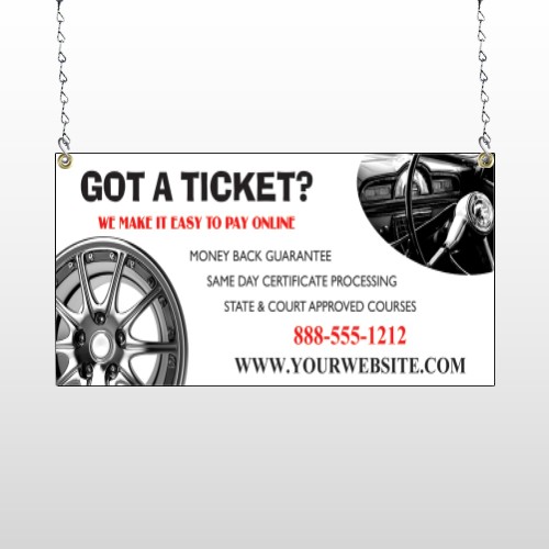 Steering Wheel 154 Window Sign