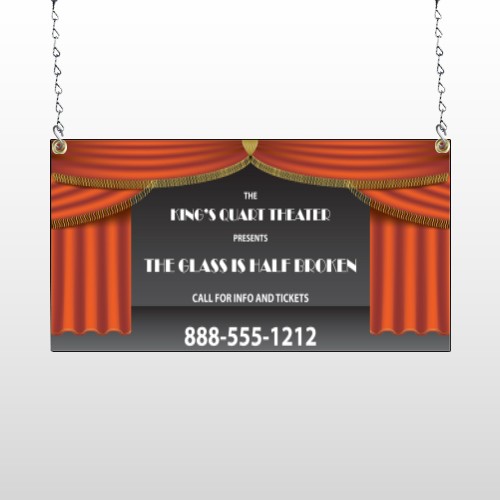 Theatre Curtains 521 Window Sign