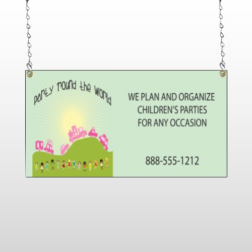 World Party Plan 520 Window Sign