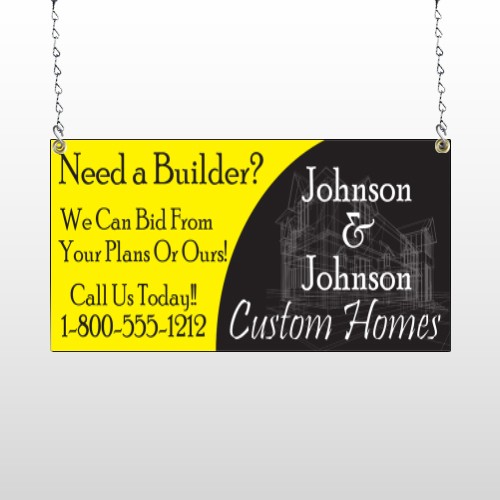 Yellow House Plan 216 Window Sign