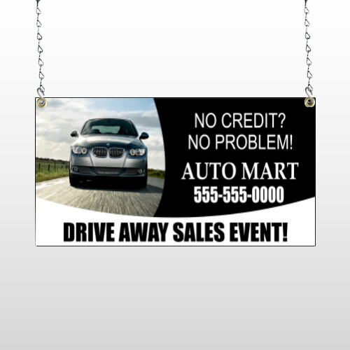 Auto Mart 114 Window Sign