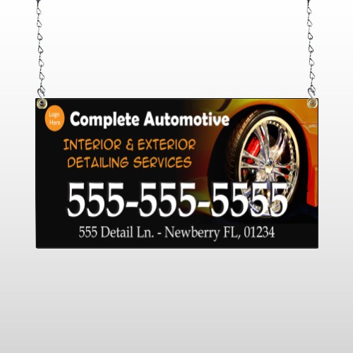 Detailing Services 115 Window Sign