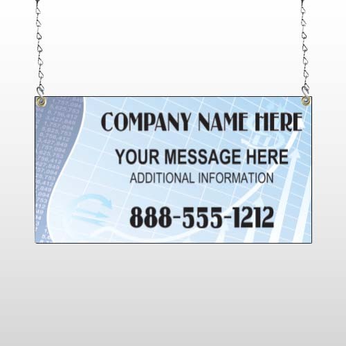 Finance Graph 175 Window Sign