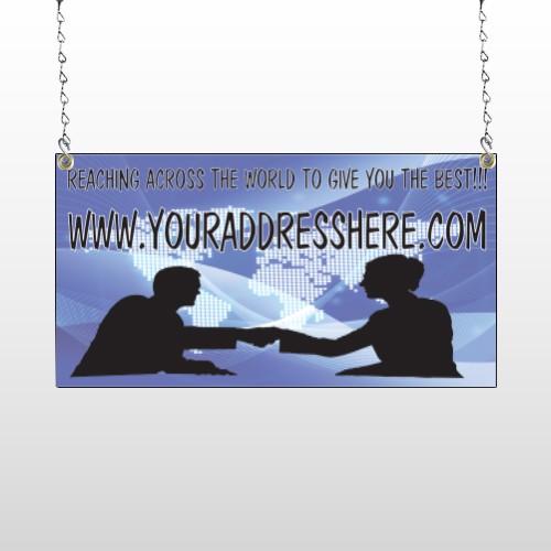 Map Silhouette 433 Window Sign