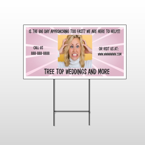 Crazy Wedding 411 Wire Frame Sign