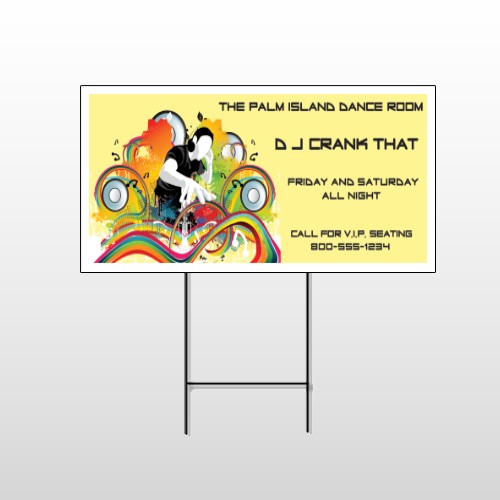 DJ Crank Night 369 Wire Frame Sign