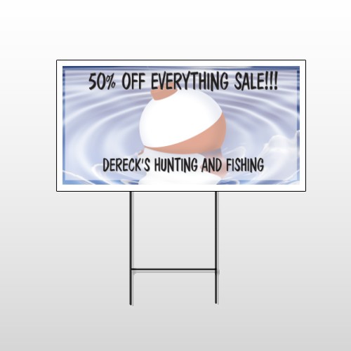 Fishing Bobber 410 Wire Frame Sign
