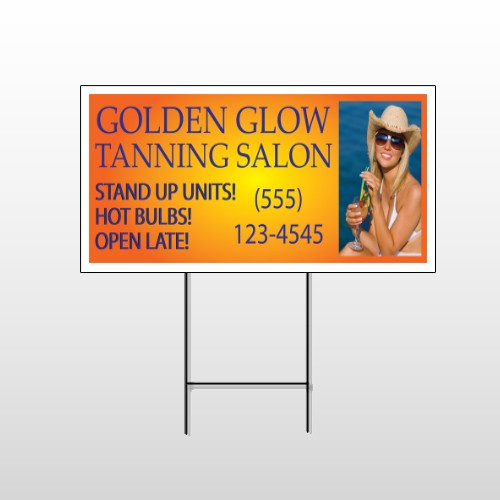 Golden Glow 491 Wire Frame Sign
