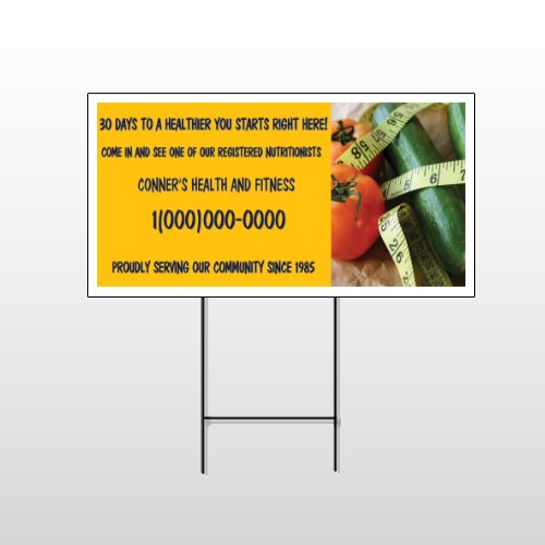 Healthy Tomato 404 Wire Frame Sign