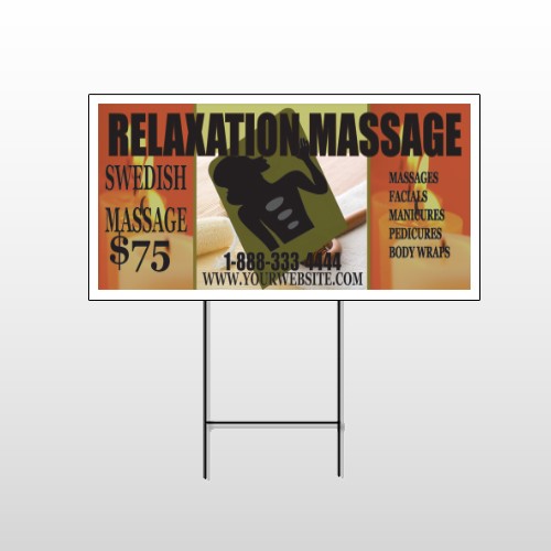 Relaxation Spa 640 Wire Frame Sign
