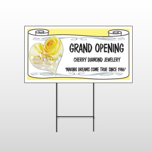 Rose Rings 396 Wire Frame Sign