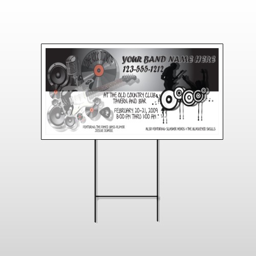Silhouette Band 366 Wire Frame Sign