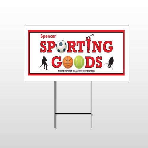 Sporting Goods 528 Wire Frame Sign