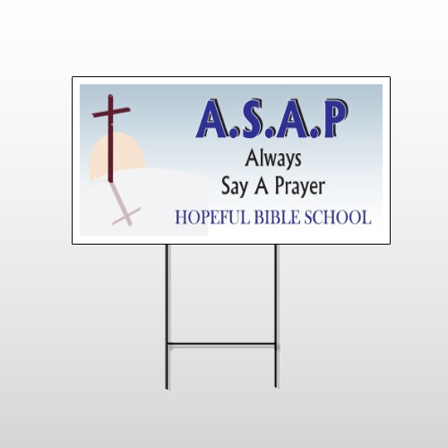 Sunrise Cross 164 Wire Frame Sign