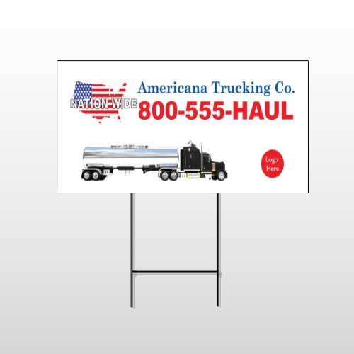 Tanker Truck 315 Wire Frame Sign