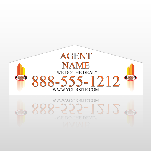 Agent Name And Number Roof Top Rider-Corrugated Only