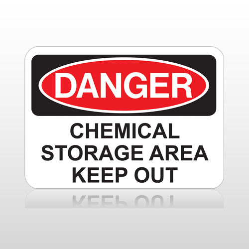 OSHA Danger Chemical Storage Area Keep Out