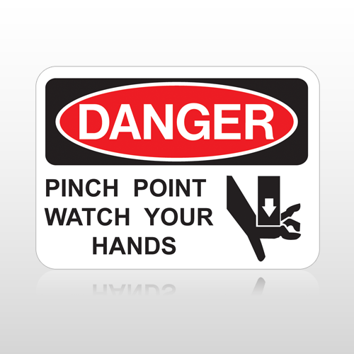 OSHA Danger Pinch Point Watch Your Hands