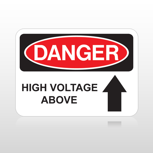 OSHA Danger High Voltage Above