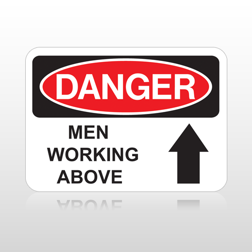 OSHA Danger Men Working Above