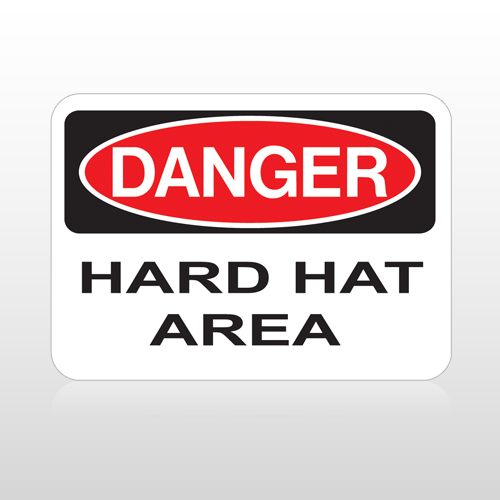 OSHA Danger Hard Hat Area