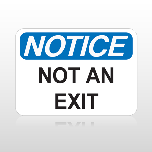 OSHA Notice Not An Exit