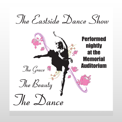 Ballet Dance 517 Site Sign