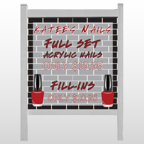 Acrylic Nails 292 48"H x 48"W Site Sign