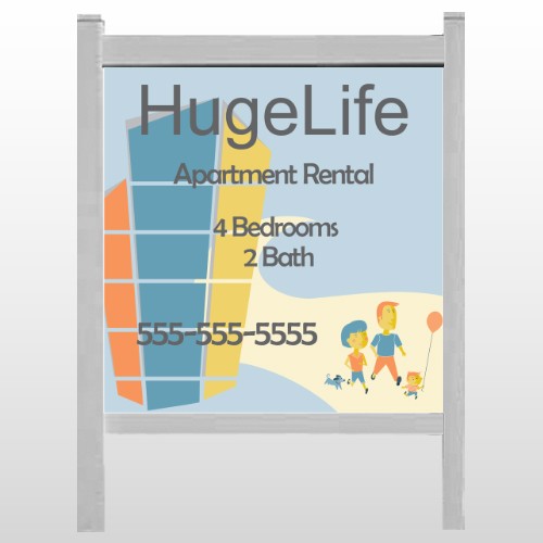 Apartment Building 29 - 48"H x 48"W Site Sign