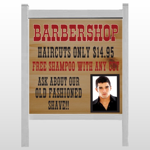 Barbershop Cuts 287 48"H x 48"W Site Sign