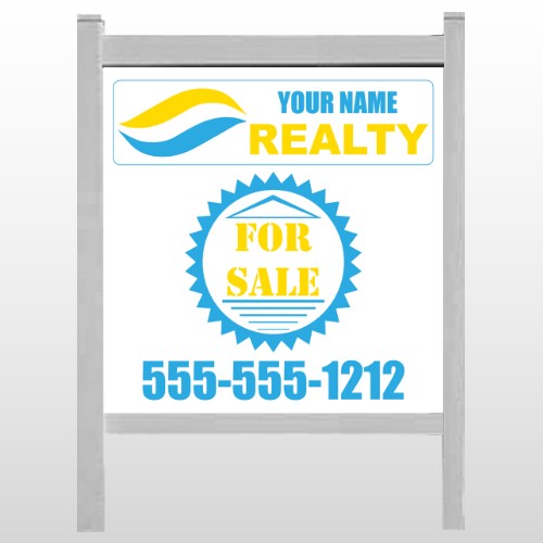 Blue Bottle Cap 658 48"H x 48"W Site Sign