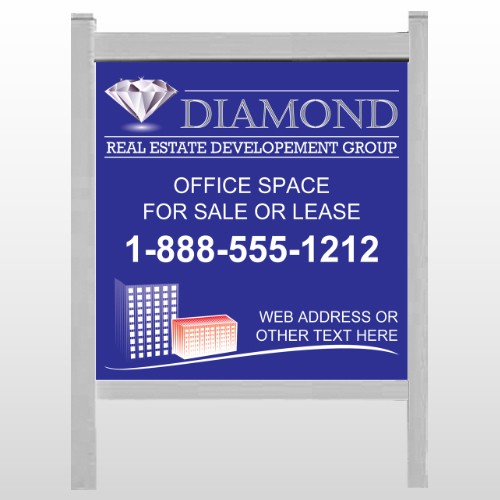 Blue Diamond  656 48"H x 48"W Site Sign