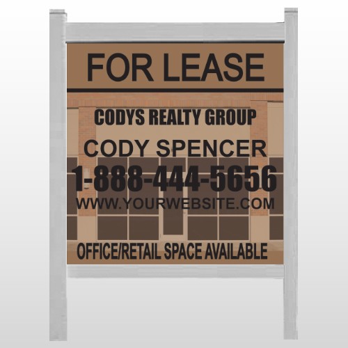 Brown Building Space 862 48"H x 48"W Site Sign