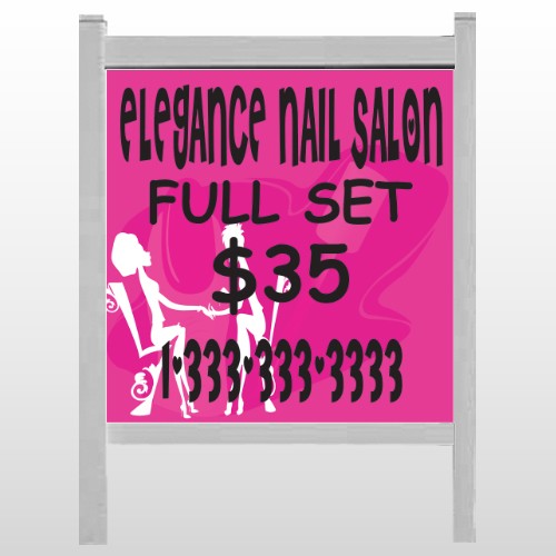 Elegant Nails 643 48"H x 48"W Site Sign