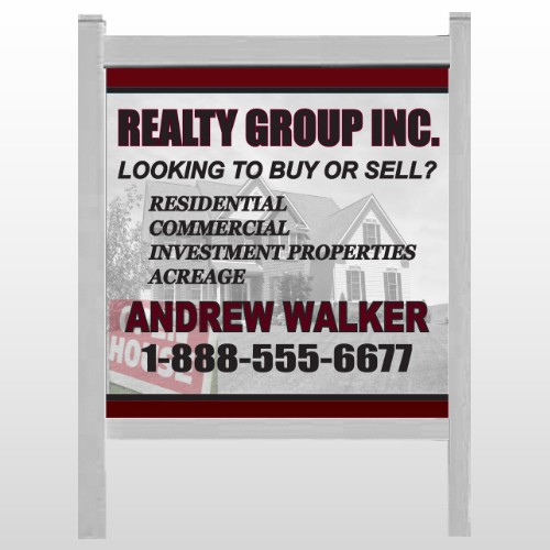 Faded Open House 865 48"H x 48"W Site Sign