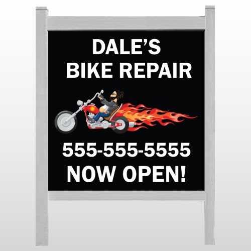 Harley Flames 108 48"H x 48"W Site Sign