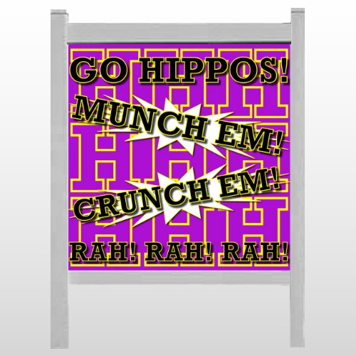 Hippos 45 48"H x 48"W Site Sign