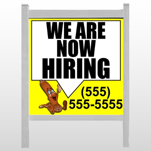Hiring 54 48"H x 48"W Site Sign