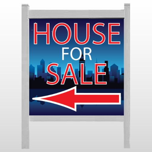 House Rent Night City 712 48"H x 48"W Site Sign