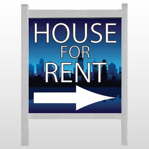 House Rent Night City 711 48"H x 48"W Site Sign