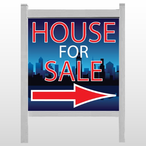 House Sale Night City 713 48"H x 48"W Site Sign