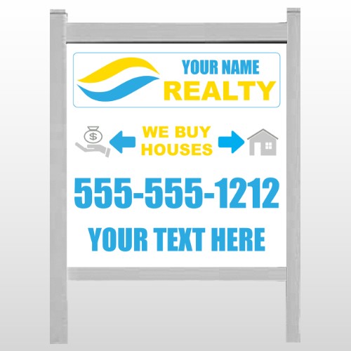 Money Bag And Home 659 48"H x 48"W Site Sign