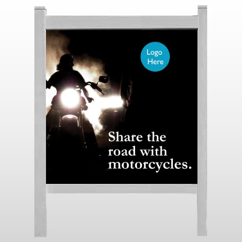 Motorcycle 106 48"H x 48"W Site Sign