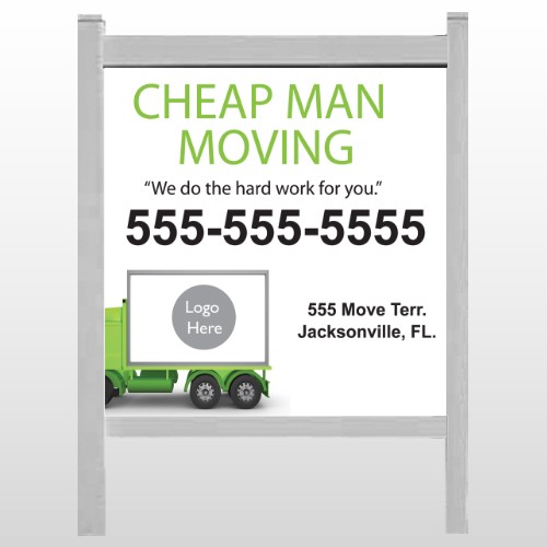 Moving 121 48"H x 48"W Site Sign