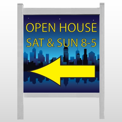 Open House Night City 706 48"H x 48"W Site Sign