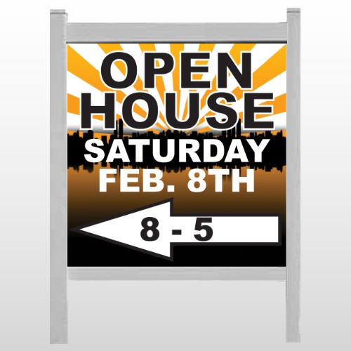 Open Left Arrow 714 48"H x 48"W Site Sign
