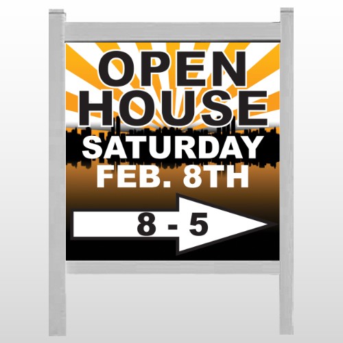 Open Right Arrow 715 48"H x 48"W Site Sign