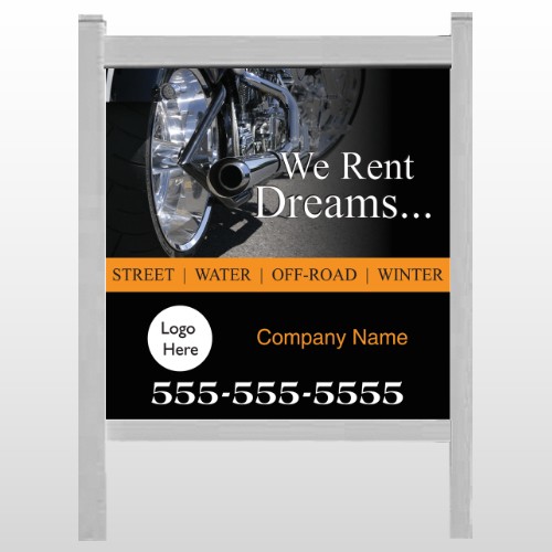 Rent Dreams 109 48"H x 48"W Site Sign